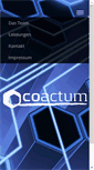 Mobile Screenshot of coactum.de